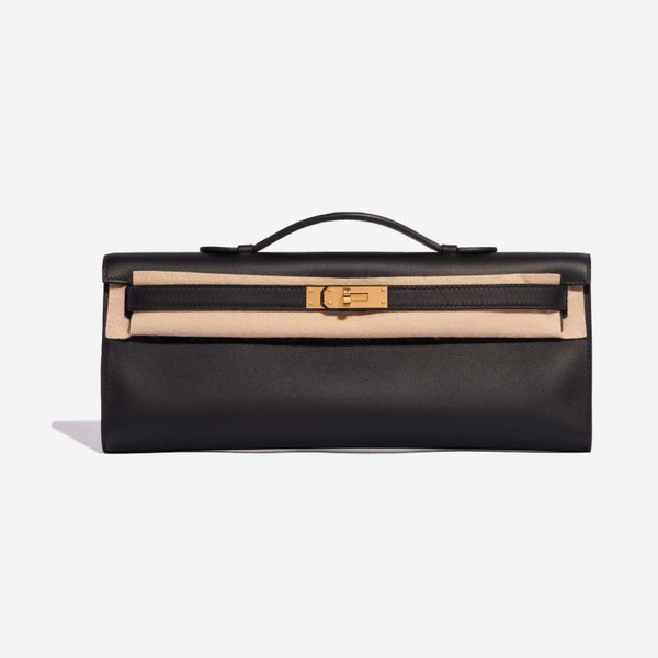 hermes kelly cut black