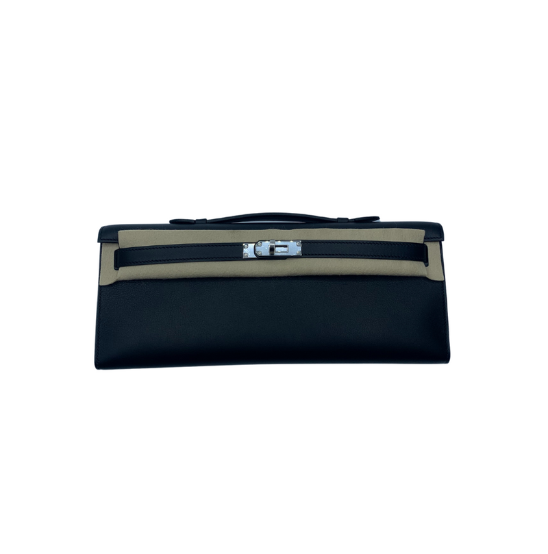 Hermes kelly sales cut black